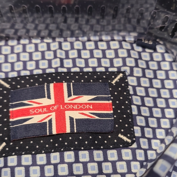 Soul Of London Stretch Dress Shirt Size 15.5 - Picture 3 of 4